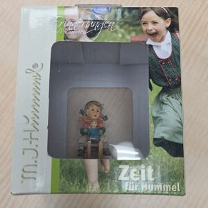 Hummel Figurine with Boy and Doll - Green and Blue
